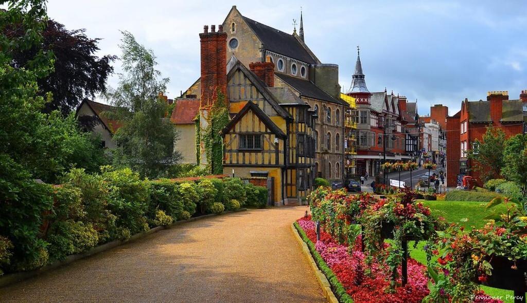 Shrewsbury Georgian Town House - Hills Lane Villa ภายนอก รูปภาพ